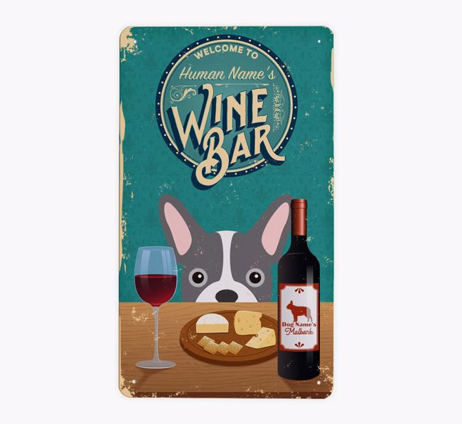 Wine Bar: Personalised {breedFullName} Metal Sign